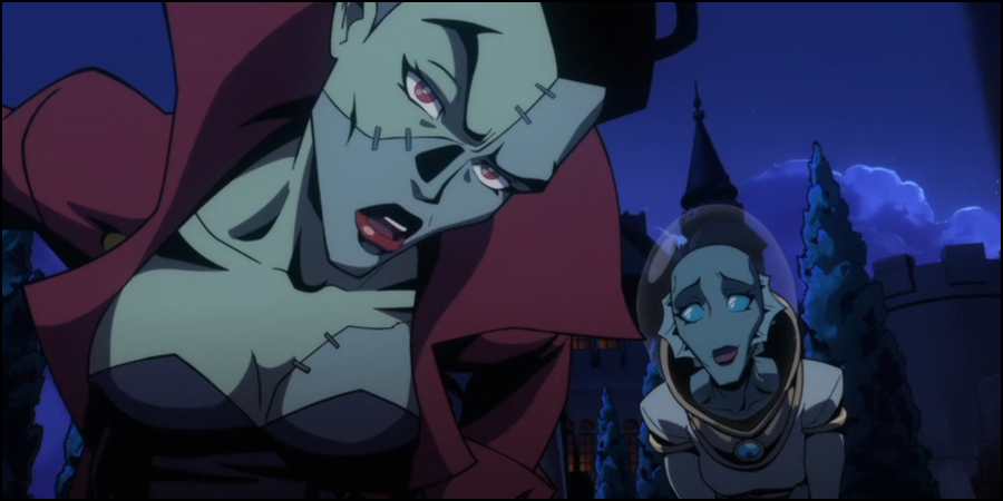 A screenshot from S1E1 of Creature Commandos