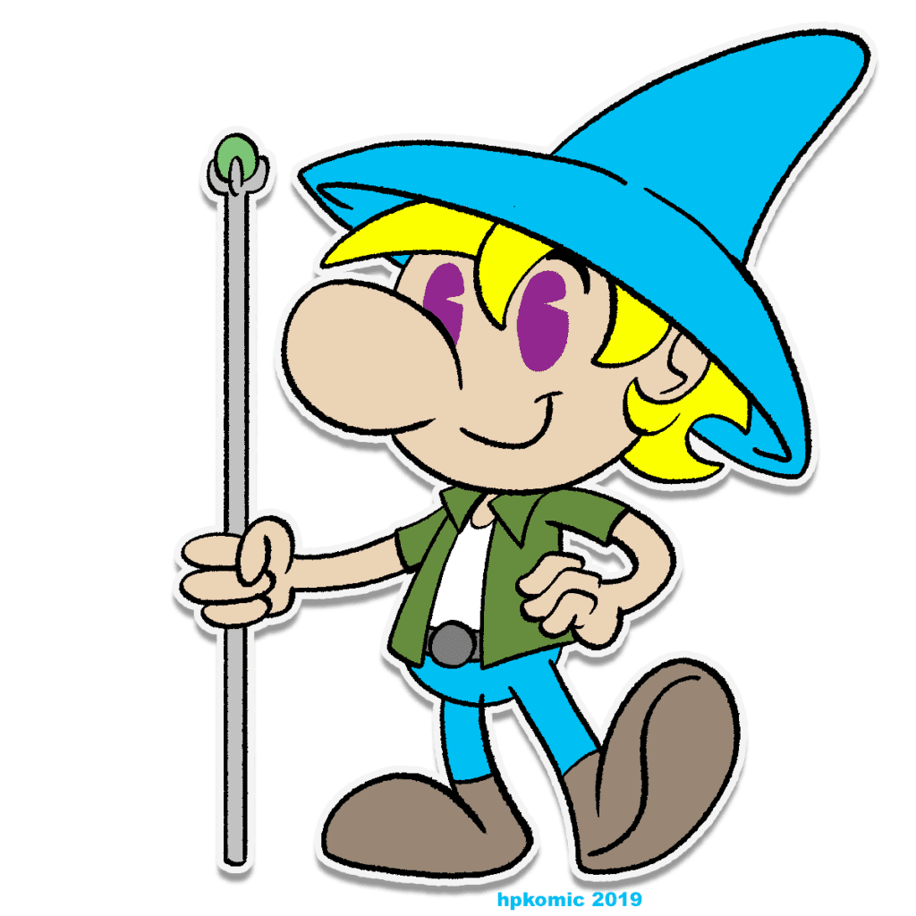 Drawing of a proto verison of Eron Cameya, Worldwalker