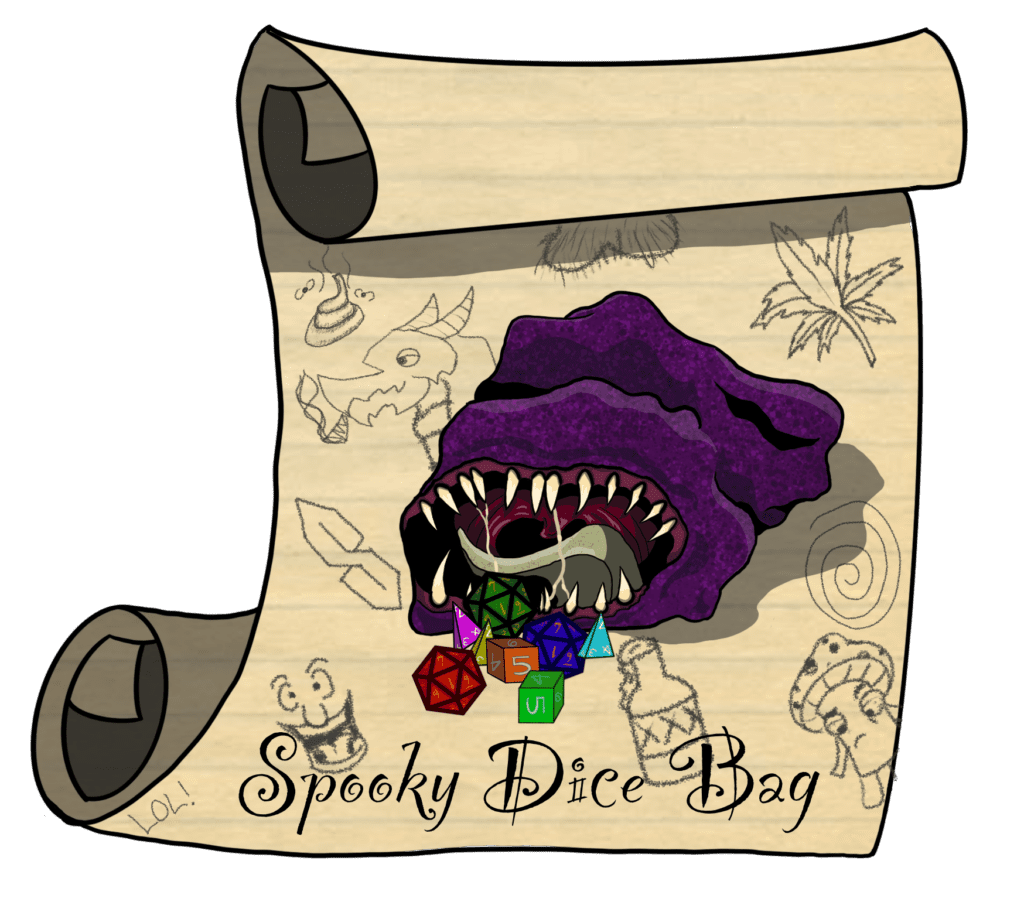 Spooky Dice Bag Logo