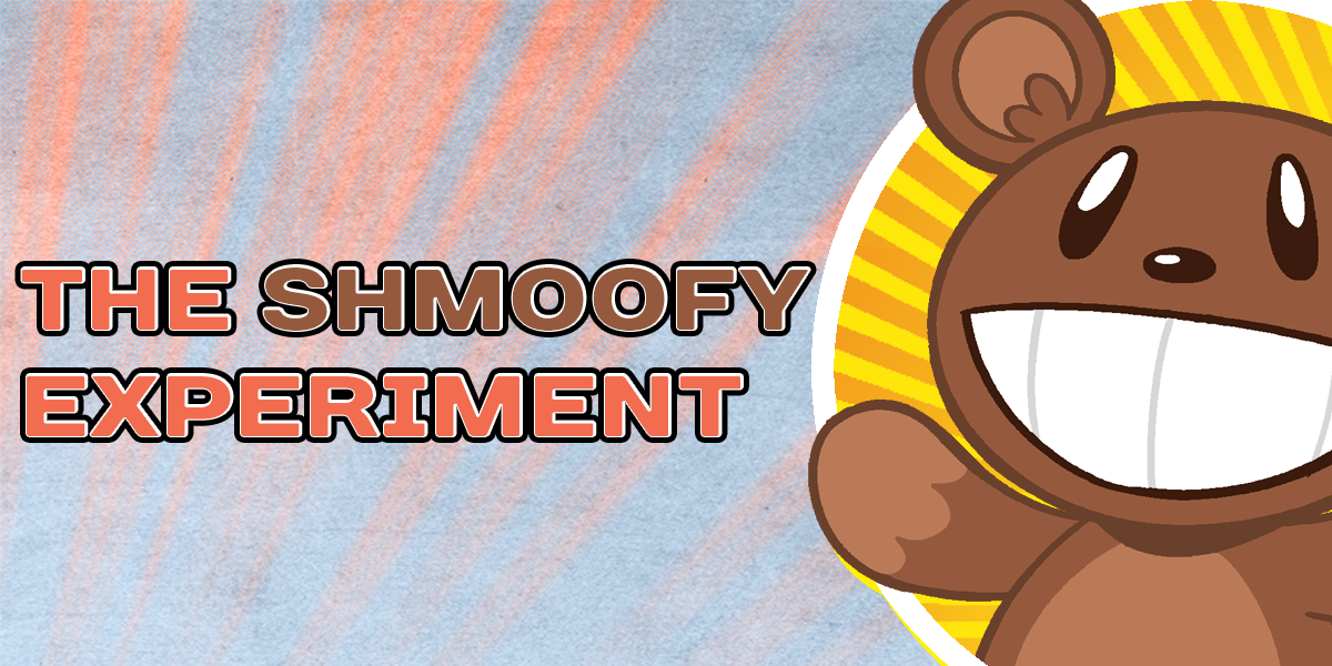 The Shmoofy Experiment Landing Page Header