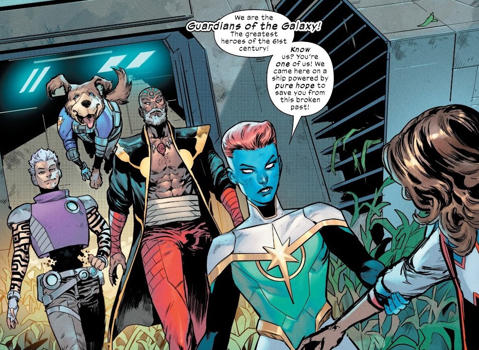 The Guardians of the Galaxy of the 61st Century is a very fun idea that plays out in this simple story.