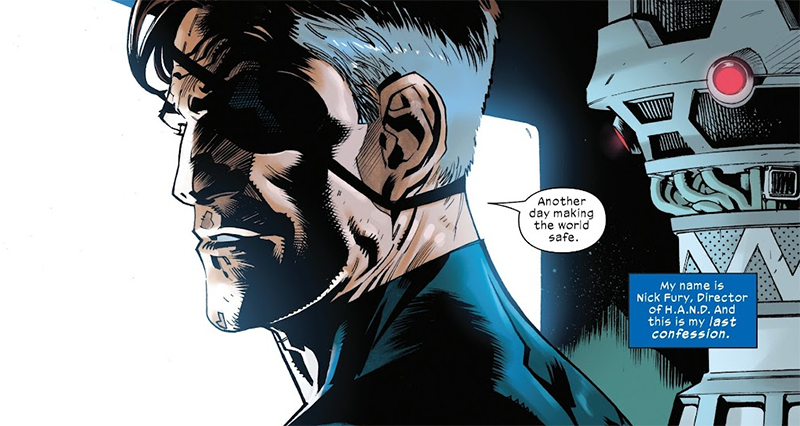 Fury is one of the most consistent characters across the multiverse.

From Ultimate Marvel: One Year In one shot (2025)