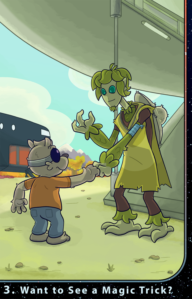 Cover image for Cosmic Dash: The Swarm, Chapter Three - "Want to See a Magic Trick?"