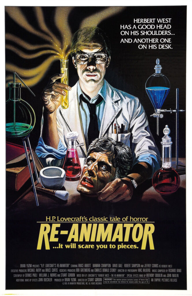 A poster for Re-Animator (1985) from IMDB