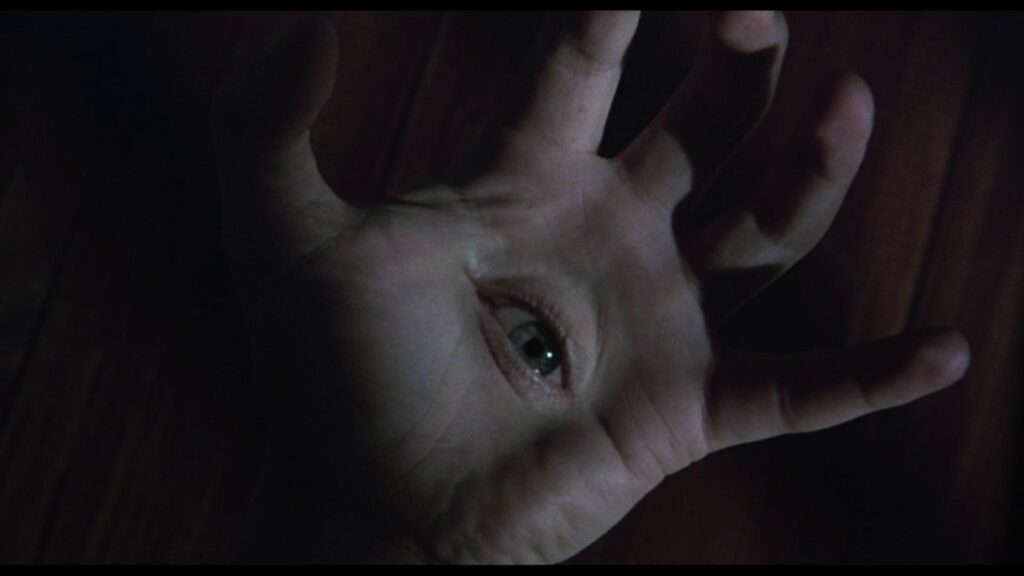 Still of a third eye on a palm from The Gate (1987) from IMDB